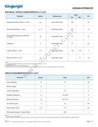 ACDA04-41SYKWA-F01 Datasheet Page 2