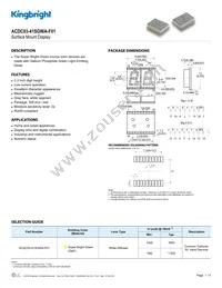 ACDC03-41SGWA-F01 Datasheet Cover