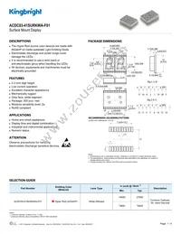 ACDC03-41SURKWA-F01 Datasheet Cover