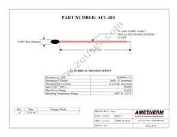 ACL011 Datasheet Cover