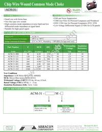 ACM-31-900M-T Datasheet Cover