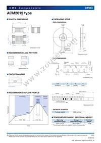 ACM2012-121-2P-T001 Datasheet Page 3