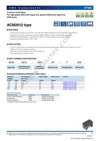 ACM2012-402-2P-T002 Datasheet Cover