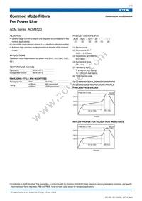 ACM3225-601-2P-T001 Datasheet Page 2