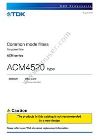 ACM4520-901-2P-TL000 Datasheet Cover