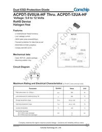 ACPDT-12UA-HF Datasheet Cover