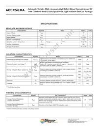 ACS725LMATR-50AB-T Datasheet Page 3