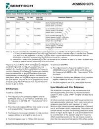ACS8509T Datasheet Page 10