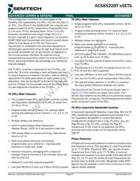 ACS8522BT Datasheet Page 20