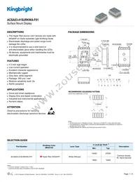 ACSA03-41SURKWA-F01 Datasheet Cover