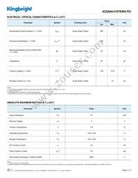 ACSA04-41SYKWA-F01 Datasheet Page 2