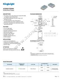 ACSA08-51ZGKWA Datasheet Cover