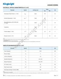 ACSA08-51ZGKWA Datasheet Page 2