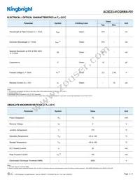 ACSC03-41CGKWA-F01 Datasheet Page 2