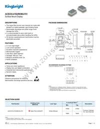 ACSC03-41SURKWA-F01 Datasheet Cover