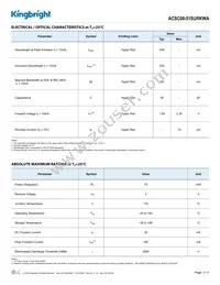 ACSC08-51SURKWA Datasheet Page 2