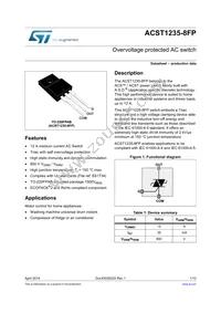 ACST1235-8FP Datasheet Cover