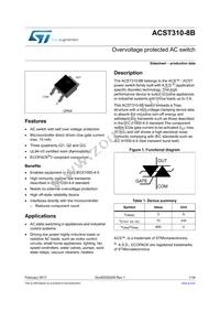 ACST310-8B Datasheet Cover