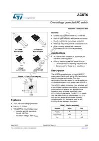ACST610-8GTR Datasheet Cover