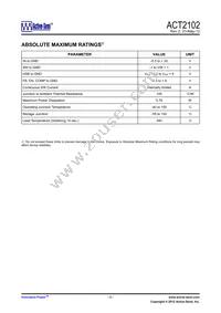 ACT2102SH-T Datasheet Page 3