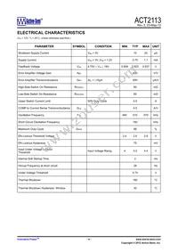 ACT2113YH-T Datasheet Page 4