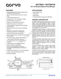 ACT2801QL-T1028 Datasheet Cover