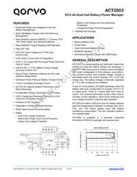 ACT2803QJ-T0435 Datasheet Cover