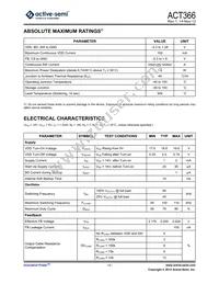 ACT366YH-T Datasheet Page 3