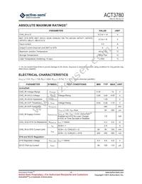ACT3780QY-T Datasheet Page 4