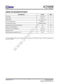 ACT4060BSH-T Datasheet Page 3