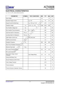 ACT4060BSH-T Datasheet Page 4