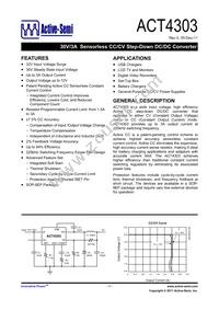 ACT4303YH-T Datasheet Cover