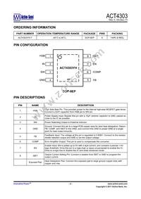 ACT4303YH-T Datasheet Page 2