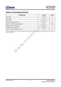 ACT4303YH-T Datasheet Page 3