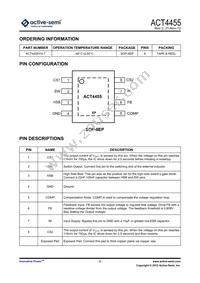 ACT4455YH-T Datasheet Page 2