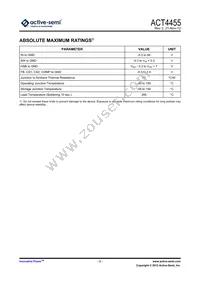 ACT4455YH-T Datasheet Page 3