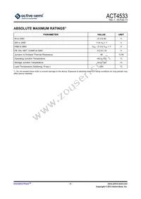 ACT4533YH-T Datasheet Page 3