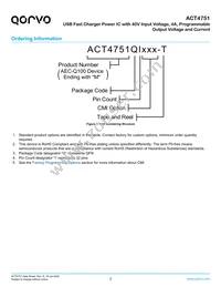 ACT4751QI101 Datasheet Page 2