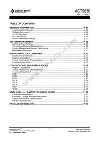 ACT5830QJ1CF-T Datasheet Page 2