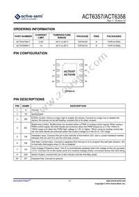 ACT6357NH-T Datasheet Page 2