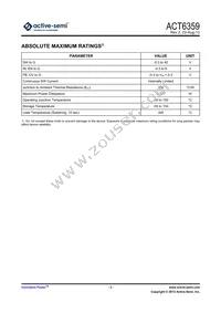 ACT6359US-T Datasheet Page 3