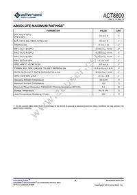 ACT8600QJ162-T Datasheet Page 8