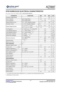 ACT8847QM171-T Datasheet Page 17