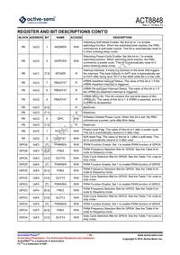 ACT8848QM201-T Datasheet Page 15