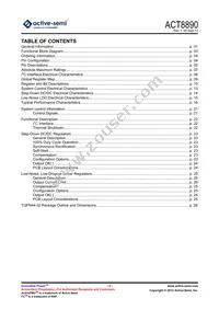 ACT8890Q4I234-T Datasheet Page 2