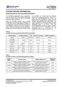 ACT8894Q4I133-T Datasheet Page 21