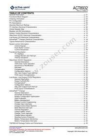 ACT8932QJ133-T Datasheet Page 2