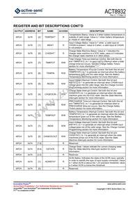 ACT8932QJ133-T Datasheet Page 14