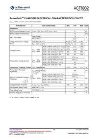 ACT8932QJ133-T Datasheet Page 19