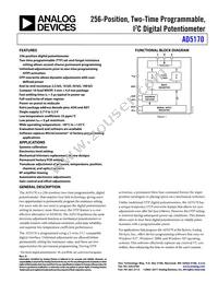 AD5170BRM10-RL7 Datasheet Cover